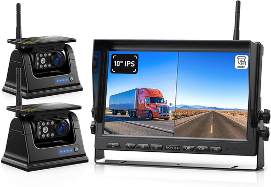 Truck Trailer Parking sensor system with blue screen